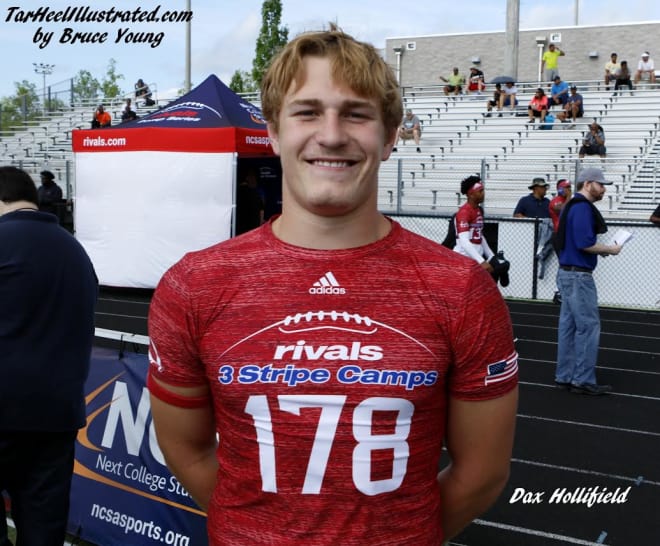 4-Star LB Dax Hollifield has a terrific offer sheet, but the Tar Heels  remain in good shape with the Shelby, NC, native.