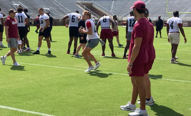 Luke Kromenhoek, a 2024 FSU quarterback commitment, threw at the Seminole Showcase on Saturday.