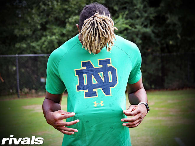 Athens (Ga.) Academy wide receiver and Notre dame commit Deion Colzie 