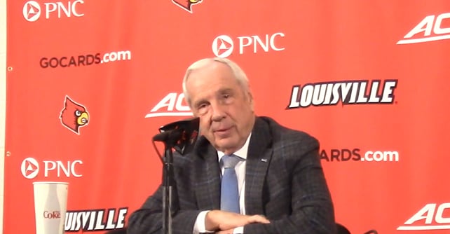 Roy WIlliams following a loss at Louisville in 2020.