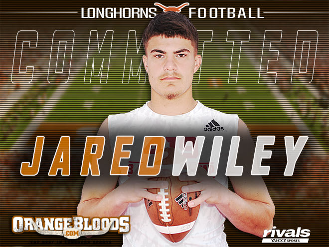 Tight end Jared Wiley committed to Texas on Saturday afternoon.