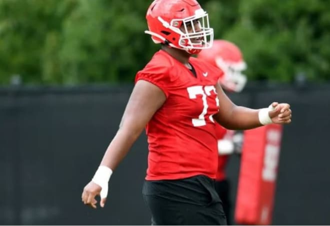 Redshirt freshman Xavier Truss is expected to compete for the starting left tackle job this spring.