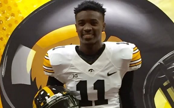 Class of 2018 wide receiver I'Shawn Stewart visited Iowa on Saturday.