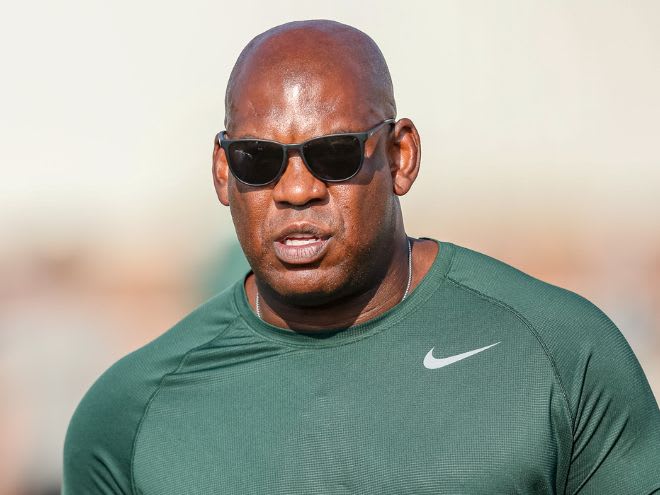 Michigan State head coach Mel Tucker at fall camp practice on Aug. 9, 2023. 