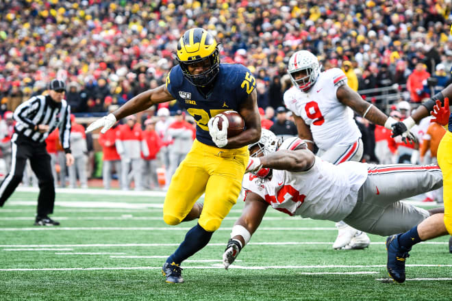 Running back Hassan Haskins will provide some stability to a Wolverine offense that still has some questions to answer.
