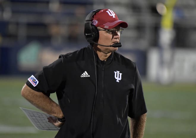 Indiana head coach Tom Allen joined IU broadcaster Don Fischer for the weekly Inside IU Football radio show Wednesday to preview Connecticut. (USA Today Images)