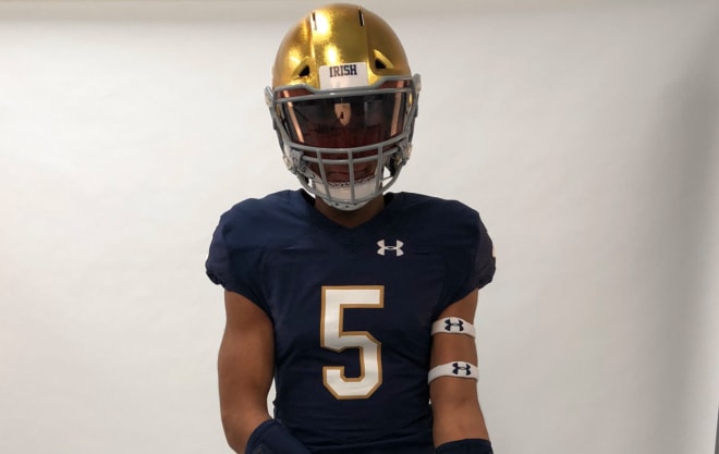 The Notre Dame Fighting Irish extended an offer to DB Xavier Nwankpa in the 2022 class.