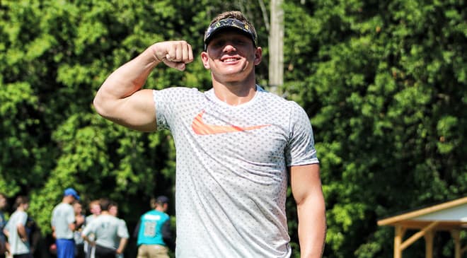 Chase Lasater, who stands 6-foot-2 and weighs 235 pounds, is a former Michigan commitment.
