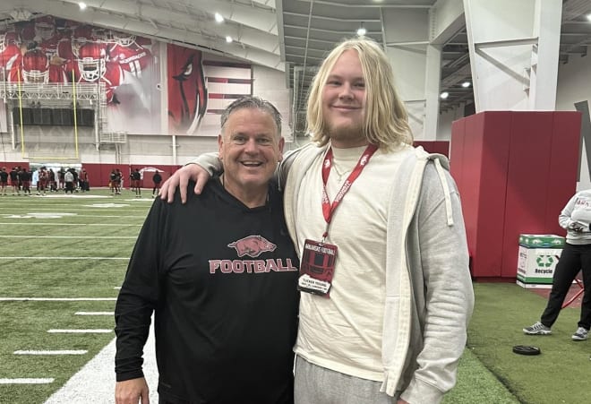 Arkansas has received a commitment from 2026 OL Tucker Young.