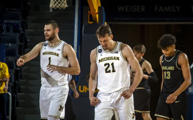 Center Hunter Dickinson and wing Franz Wagner are two of U-M's top players this season.