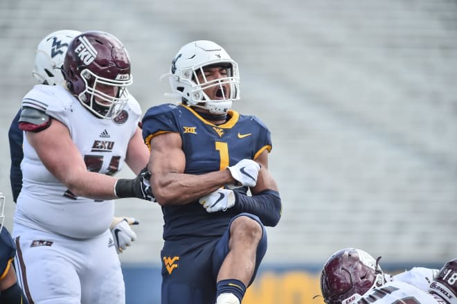 Fields finished with a team leading 10 tackles for the West Virginia Mountaineers football team.
