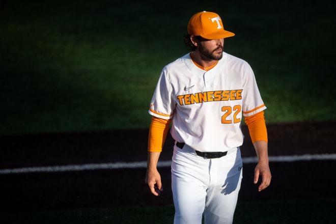 Tennessee head coach Tony Vitello during a NCAA baseball tournament Knoxville Regional game between Tennessee and Northern Kentucky held at Lindsey Nelson Stadium on Friday, May 31, 2024.