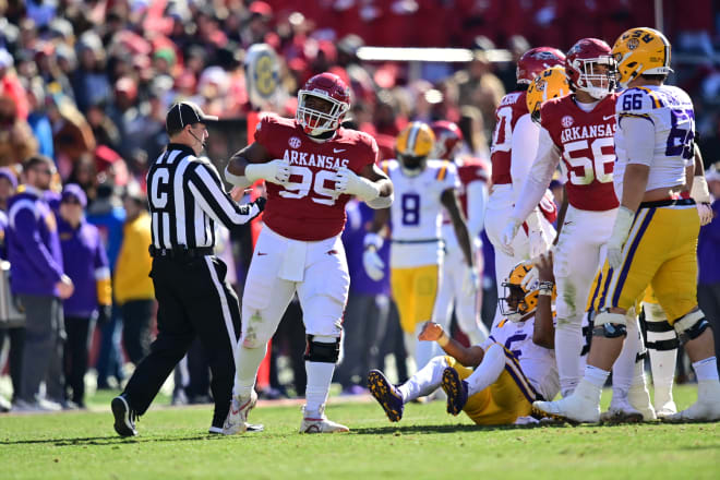 A strong performance by Arkansas' defense was not enough to overcome LSU in a 13-10 loss Saturday.