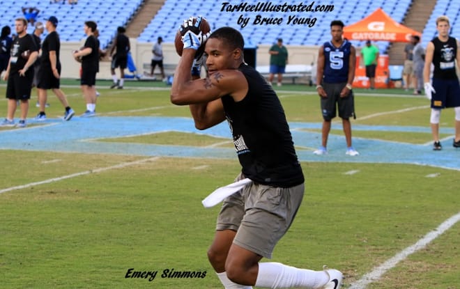 3-star Fayetteville, NC, WR Emery Simmons just could eventually flip from Indiana to the Tar Heels. 