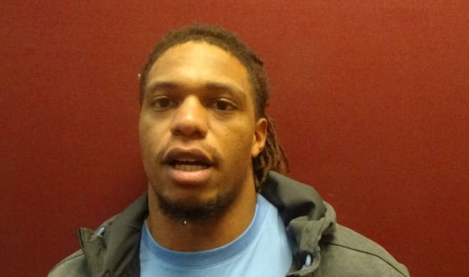 Dajaun Drennon was one of several Tar Heels that spoke with the media following Saturday's 52-point loss.