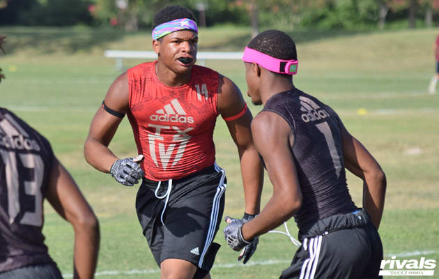Cameron Wilkins at the Adidas Texas 7-on-7 Championships in July