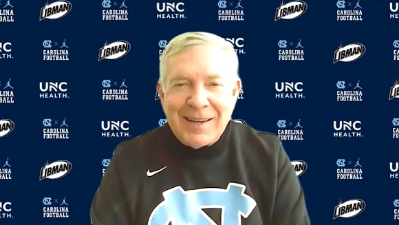 Mack Brown hit on numerous topics over a 32-minute span. during his Wednesday Q&A session. 
