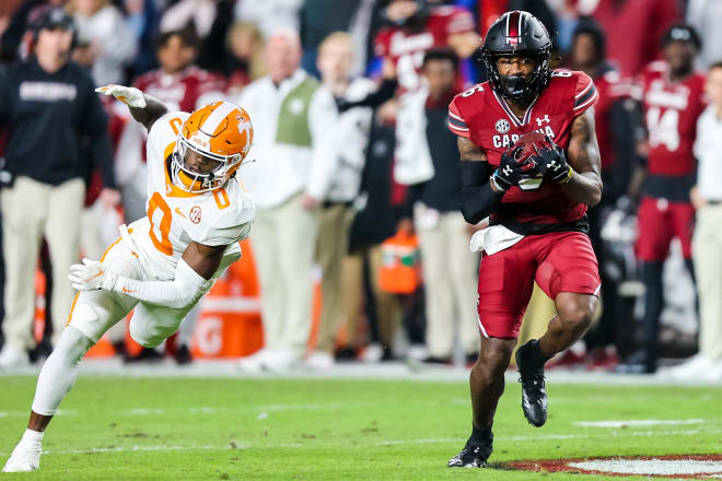 Tennessee's secondary had no answers for South Carolina's offense. 