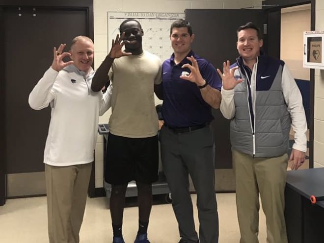 Duke visited by Kansas State coaches at his school.