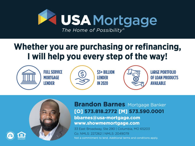 Click here to hook up with former Mizzou Tiger Brandon Barnes for all your mortgage needs