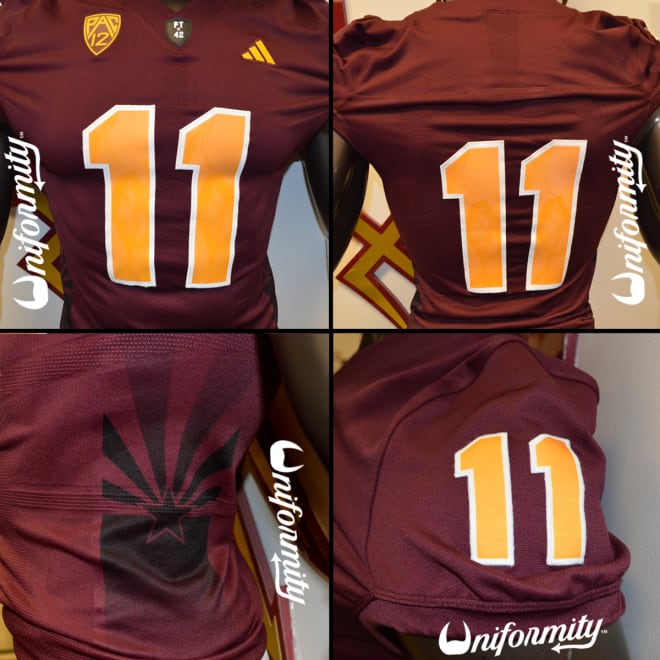 ASU wearing 'Salute to Service' all gold uniforms vs. USC