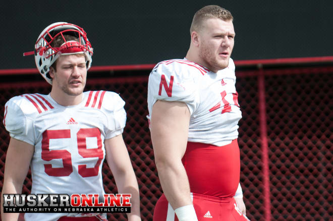 DL Mick Stoltenberg and LB Brody Cleveland 