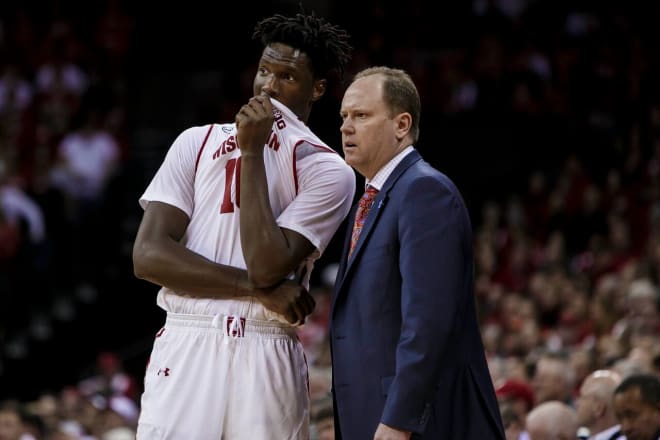 Nigel Hayes and Greg Gard