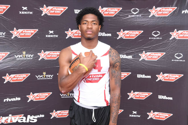 Robinson poses at the Rivals Camp in Philly