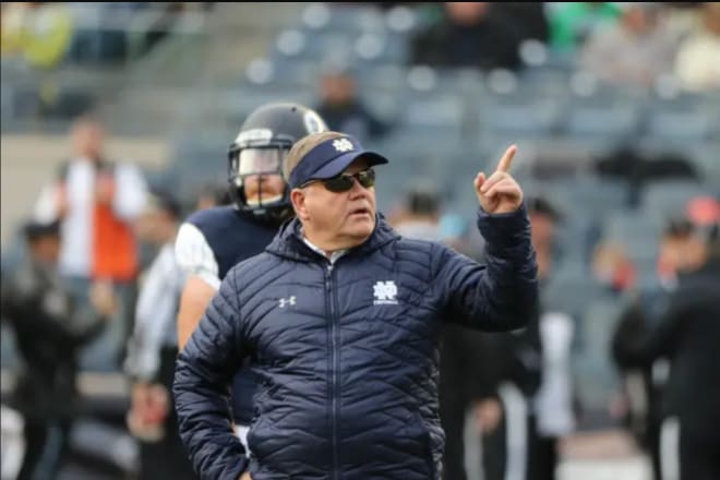 Notre Dame has moved up the recruiting rankings. 