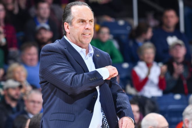Head coach Mike Brey and the Irish notched their first ACC win of the season.