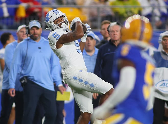 UNC WR J.J. Jones had career highs of six receptions for 117 yards in a win last week at Pittsburgh.