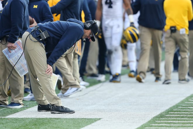 JIm Harbaugh and Michigan are 0-7 against the spread in their last seven games.