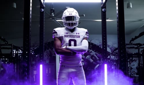 Brandon Nicholson on his official visit with Northwestern