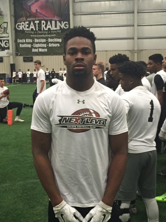 2017 WR Everett Wormley at Beast of the East earlier this month