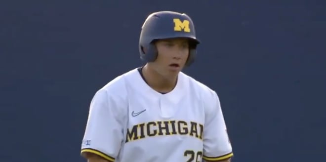 Michigan Wolverines baseball sophomore outfielder Joey Velazquez also plays linebacker for Jim Harbaugh's football team.