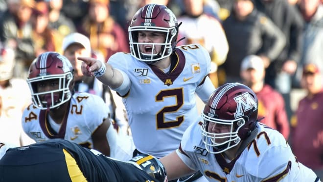 Tanner Morgan is the sure fire #1 quarterback coming into the 2020 season (Photo: GopherSports.com)