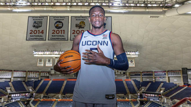 Diarra became the third member of UConn's transfer class when he committed (photo from UConn Athletics site)
