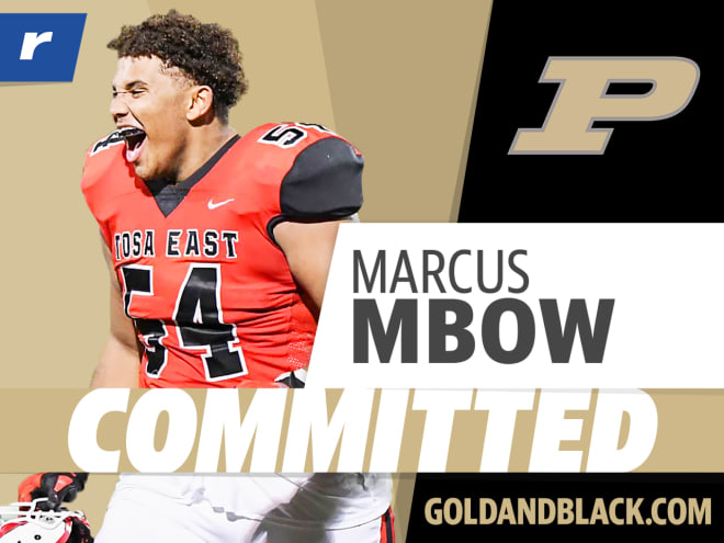 Marcus Mbow signed with Purdue on Wednesday