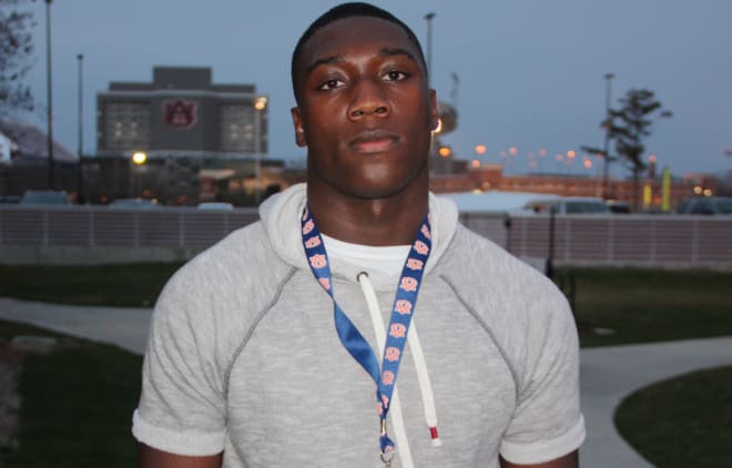 Oxford (Ala.) middle linebacker K.J. Britt's father, brother and cousin also made the trip to AU.
