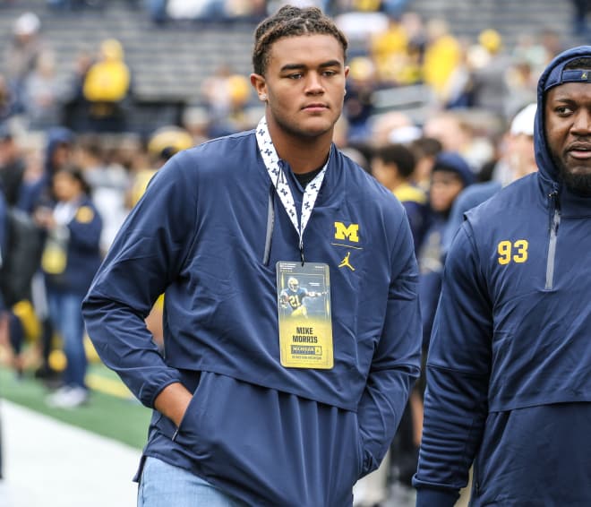 Four-star defensive end Michael Morris looks like a million bucks when he steps off of the bus.