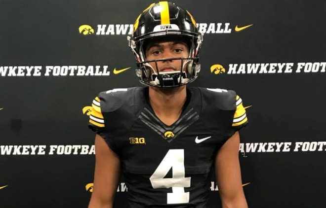Class of 2020 wide receiver David Baker was back in Iowa City this weekend.