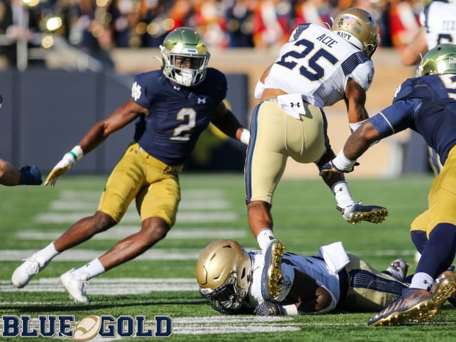 Notre Dame Fighting Irish football safety DJ Brown