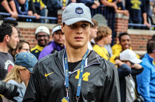 Four-star wide receiver Oliver Martin has committed to Michigan.