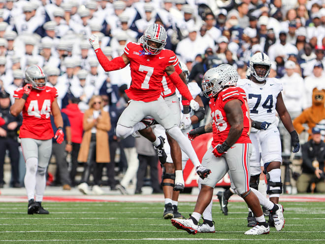 Ohio State cornerback Jordan Hancock was stellar in the win over Penn State. (Birm/DTE)