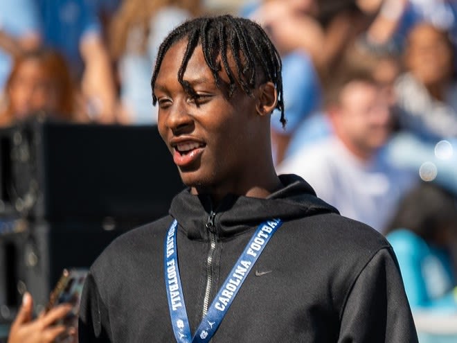 Class of 2026 quarterback Faizon Brandon of Grimsley High School was in Chapel Hill on Saturday. 