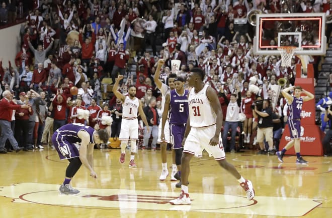 Northwestern's loss to Indiana was its fifth in seven games.