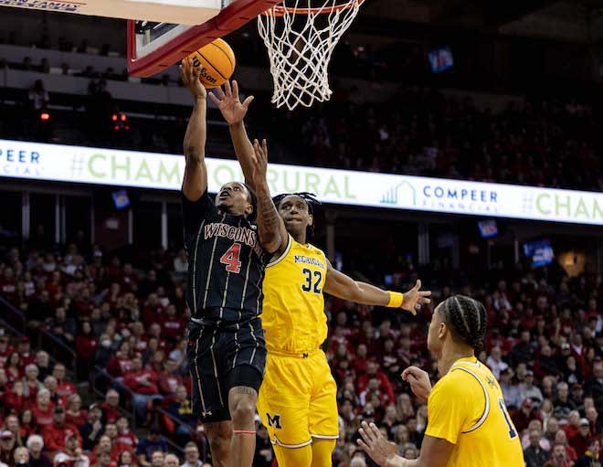 Wisconsin guard Kamari McGee has come into his own late in the year. 