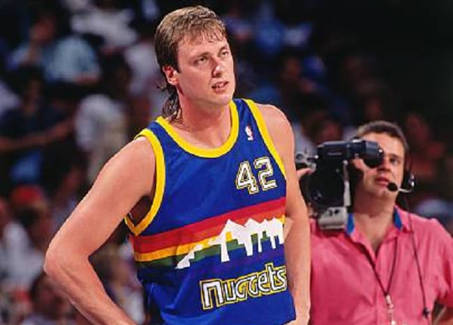 Wolf with the Denver Nuggets in 1991.