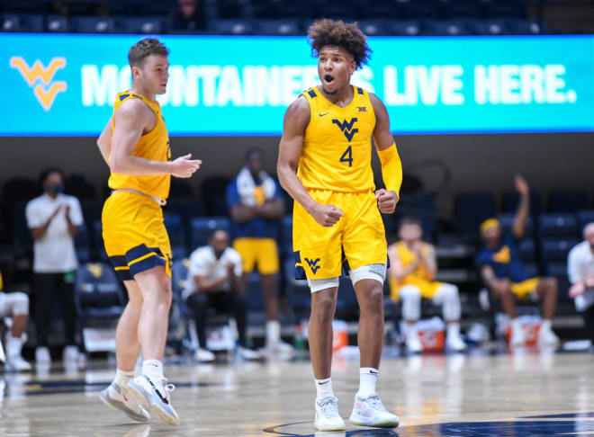 The West Virginia Mountaineers basketball team has two games to decide their seeding.