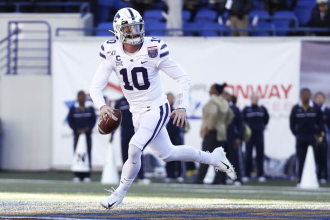 Skylar Thompson debuted the all white uniform for the Wildcats